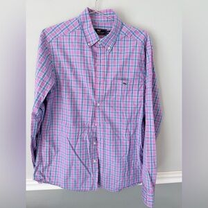 Vineyard Vines Shirt Mens Medium Classic Fit Tucker Multicolor Plaid Long Sleeve